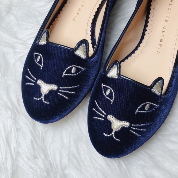 ❤️SOLD❤️Charlotte Olympia kitty ballerina flats 35 - Picture 6 of 8